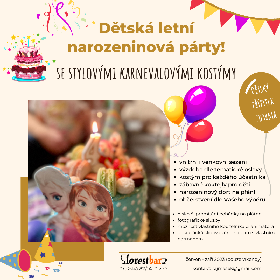 DĚTSKÁ LETNÍ NAROZENINOVÁ PÁRTY
